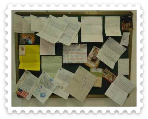 Christmas letters posted to share