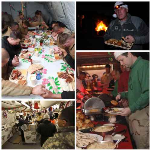 Festive meals for Christmas during war.