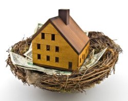 Create a nest egg by buying a home.