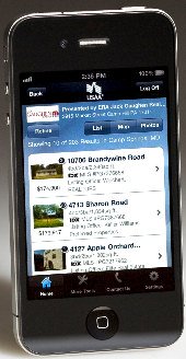 USAA Home Circle lets you view MLS listings of homes for sale on your iPhone.